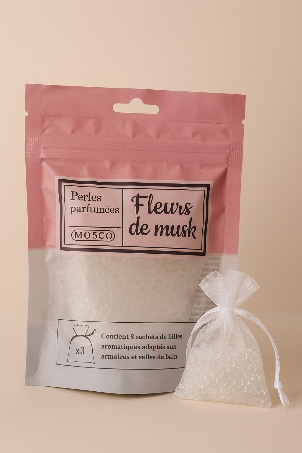 Perles parfumées Mosco Paris – Fleurs de Musk (3 sachets)