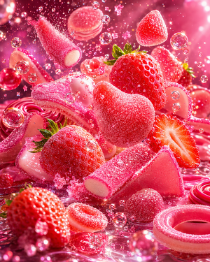 Fraise pétillante • Gourmandise acidulée