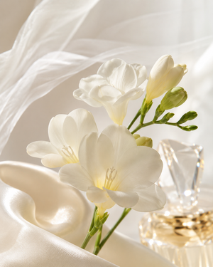 Freesia blanc • fraîcheur soyeuse