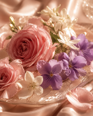 Rose, Jasmin & Violette — Féminité Poudrée
