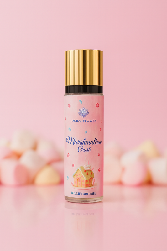 Brume Parfumée Marshmallow Crush – Dubaï Flower 250 ml | Guimauve, Vanille & Musc Blanc