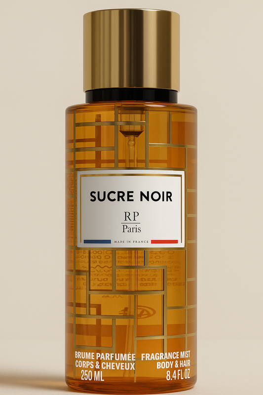 Brume parfumée Sucre Noir RP PARIS – Gourmande caramel & vanille – 250 ml