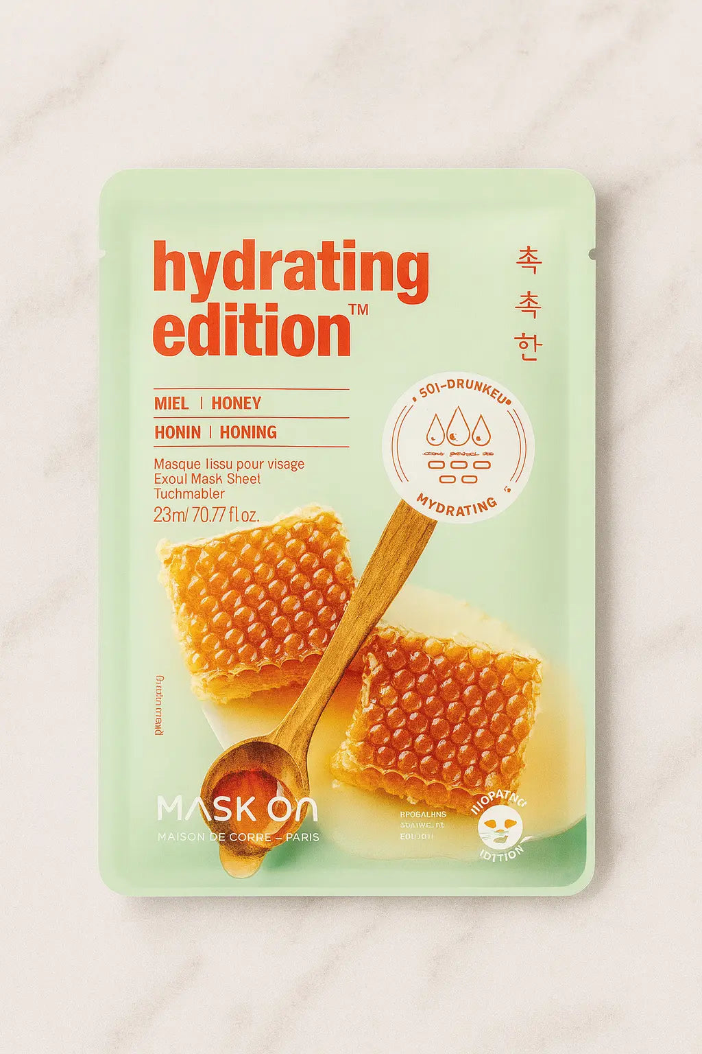 Masque visage hydratant Hydrating Edition au miel – Mask On Paris Mask On