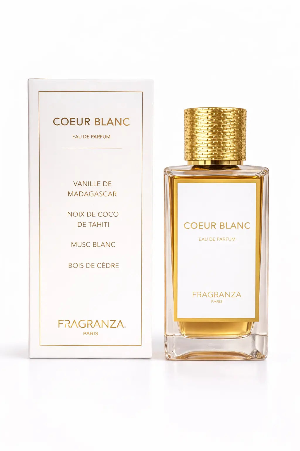 Cœur Blanc – Eau de parfum 100 ml | Fragranza Paris Parfum grossiste