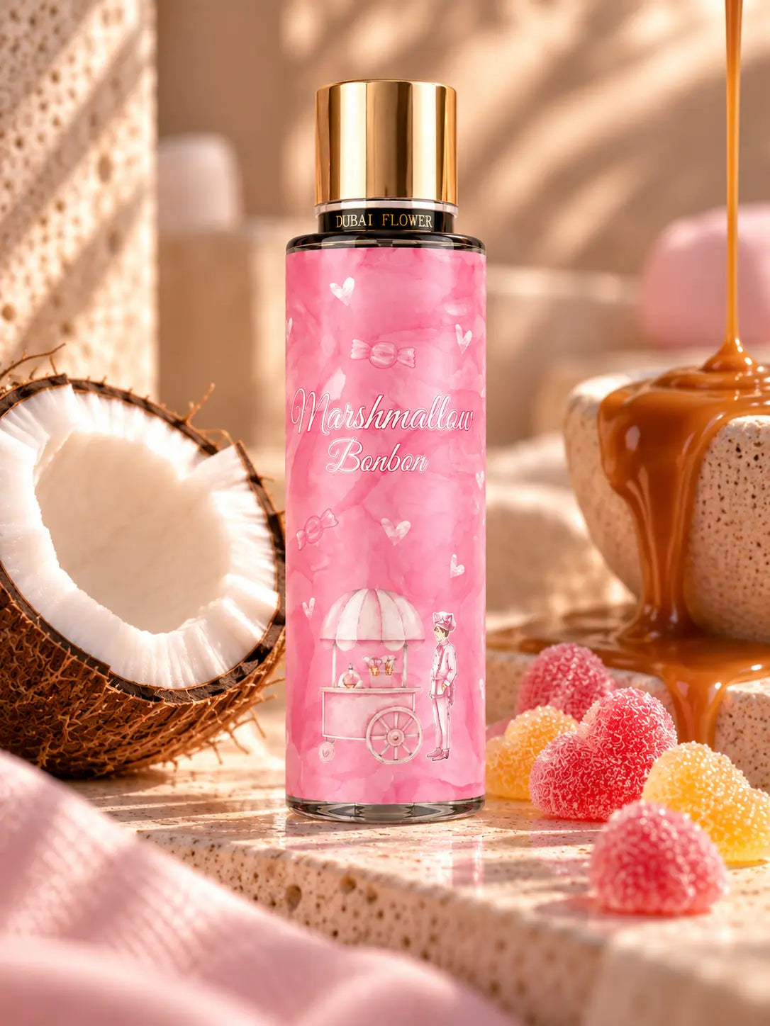 Brume parfumée Marshmallow Bonbon Dubai Flower 250 ml marshop