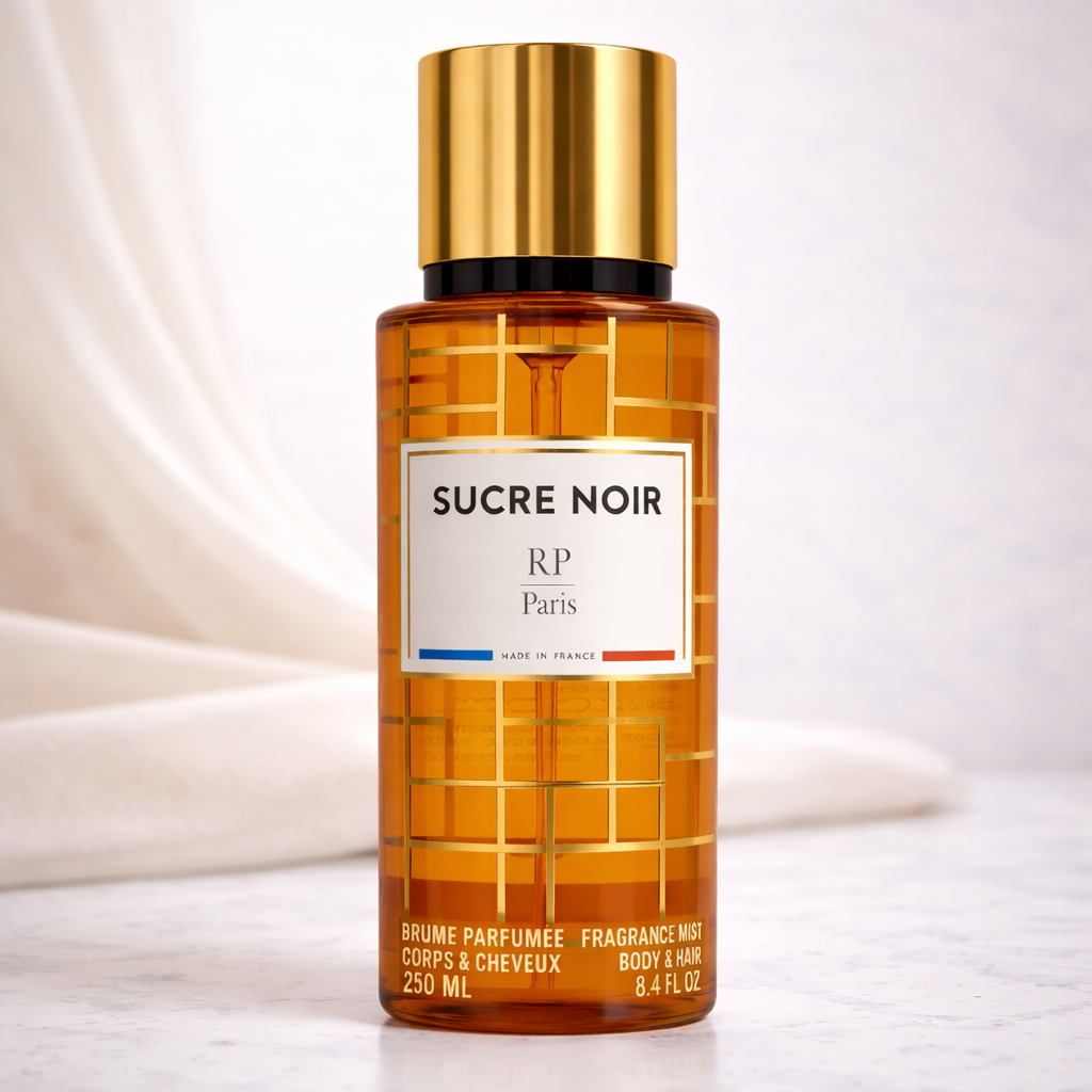 Brume parfumée Sucre Noir RP Paris – Gourmande caramel & vanille – 250 ml Parfum grossiste
