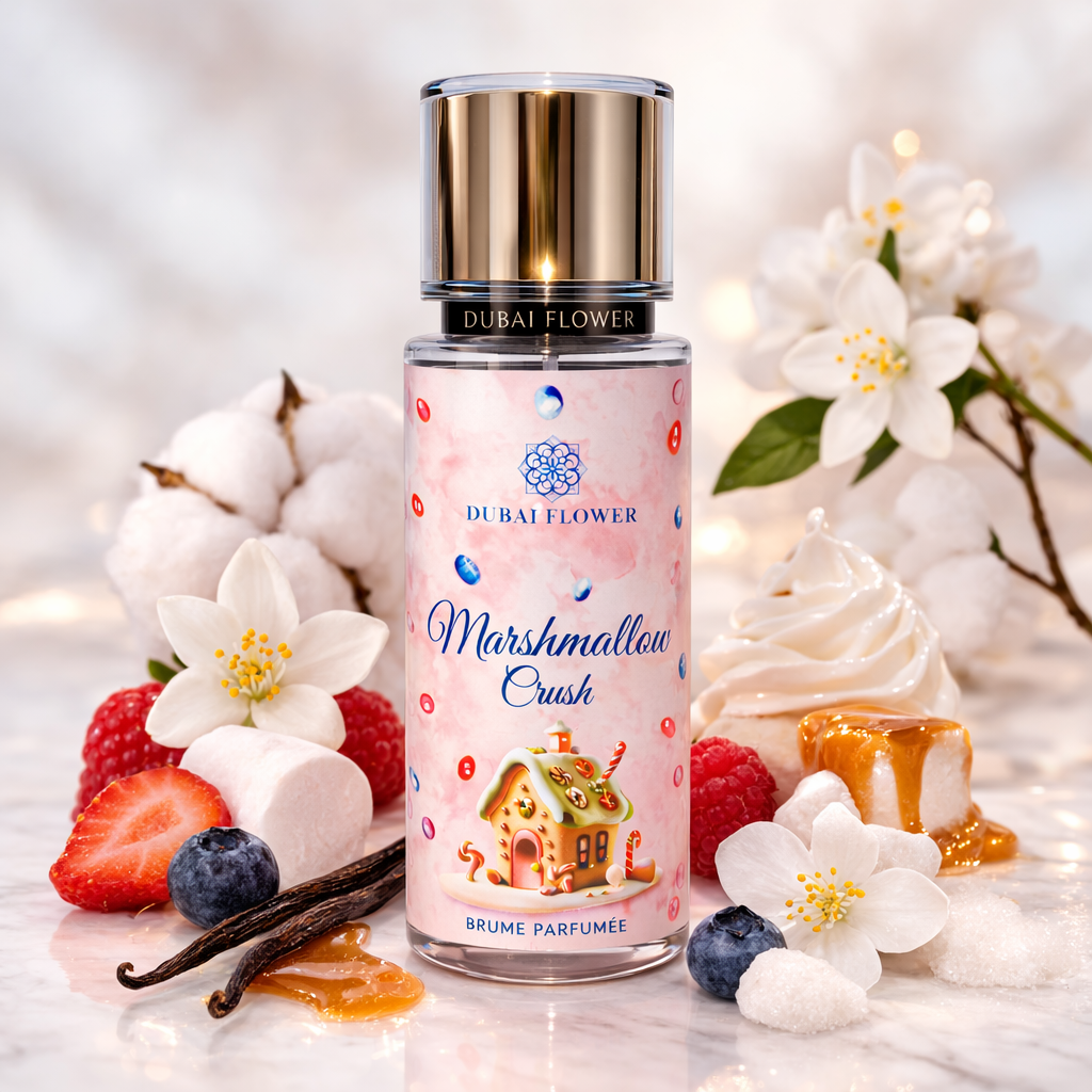 Brume Parfumée Marshmallow Crush – Dubaï Flower 250 ml Parfum grossiste