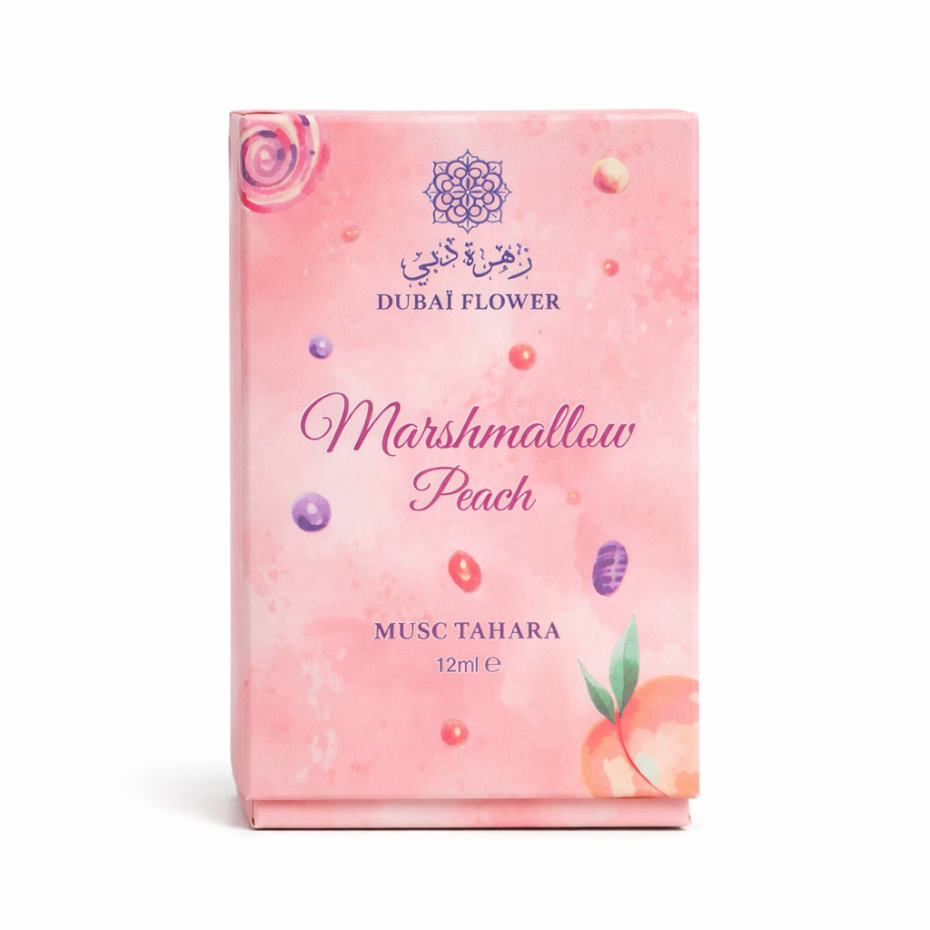 Musc Tahara Marshmallow Peach Dubaï Flower 12 ml Parfum grossiste