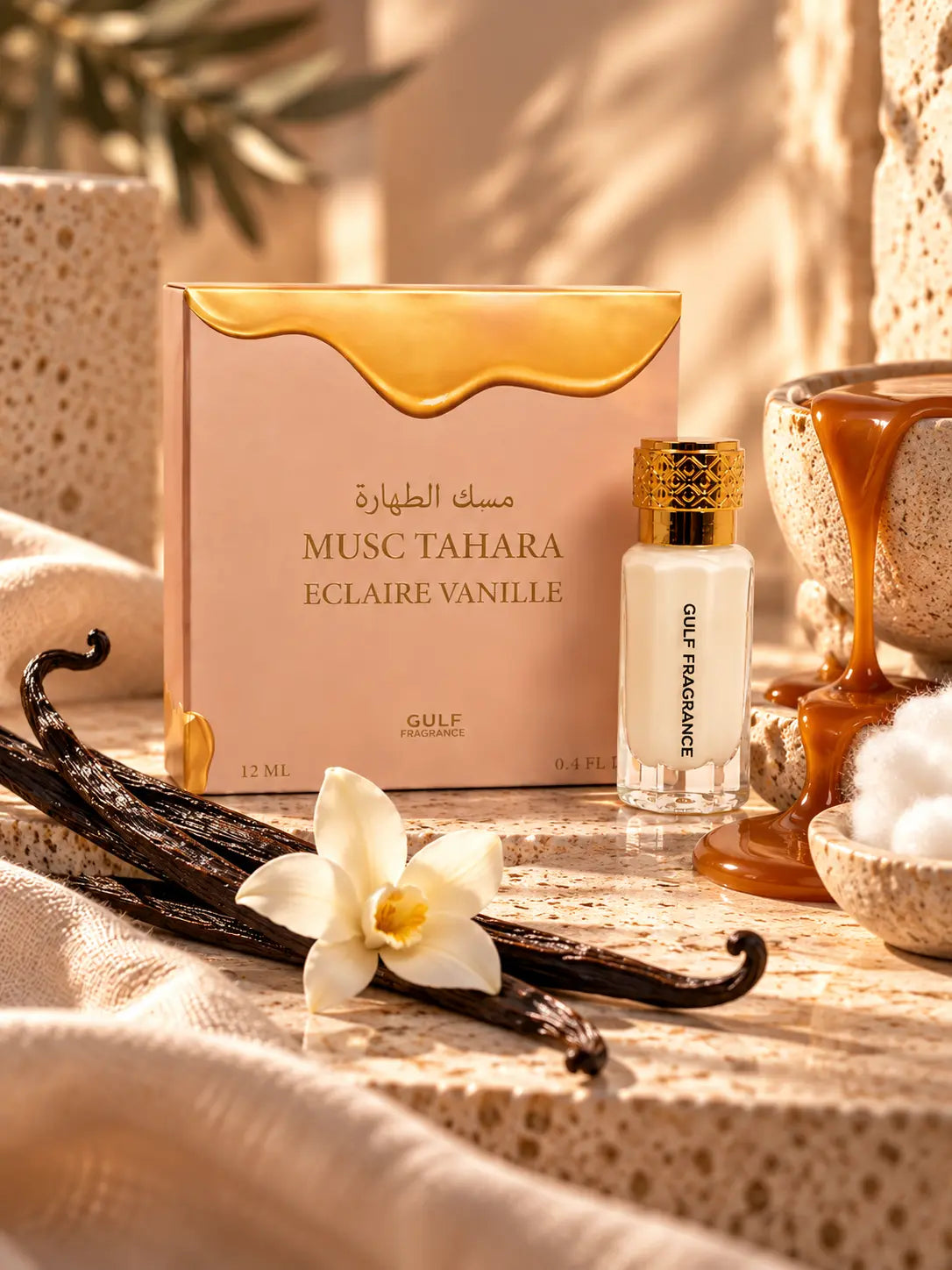 Musc Tahara Eclaire Vanille Gulf Fragrance 12 ml Parfum grossiste
