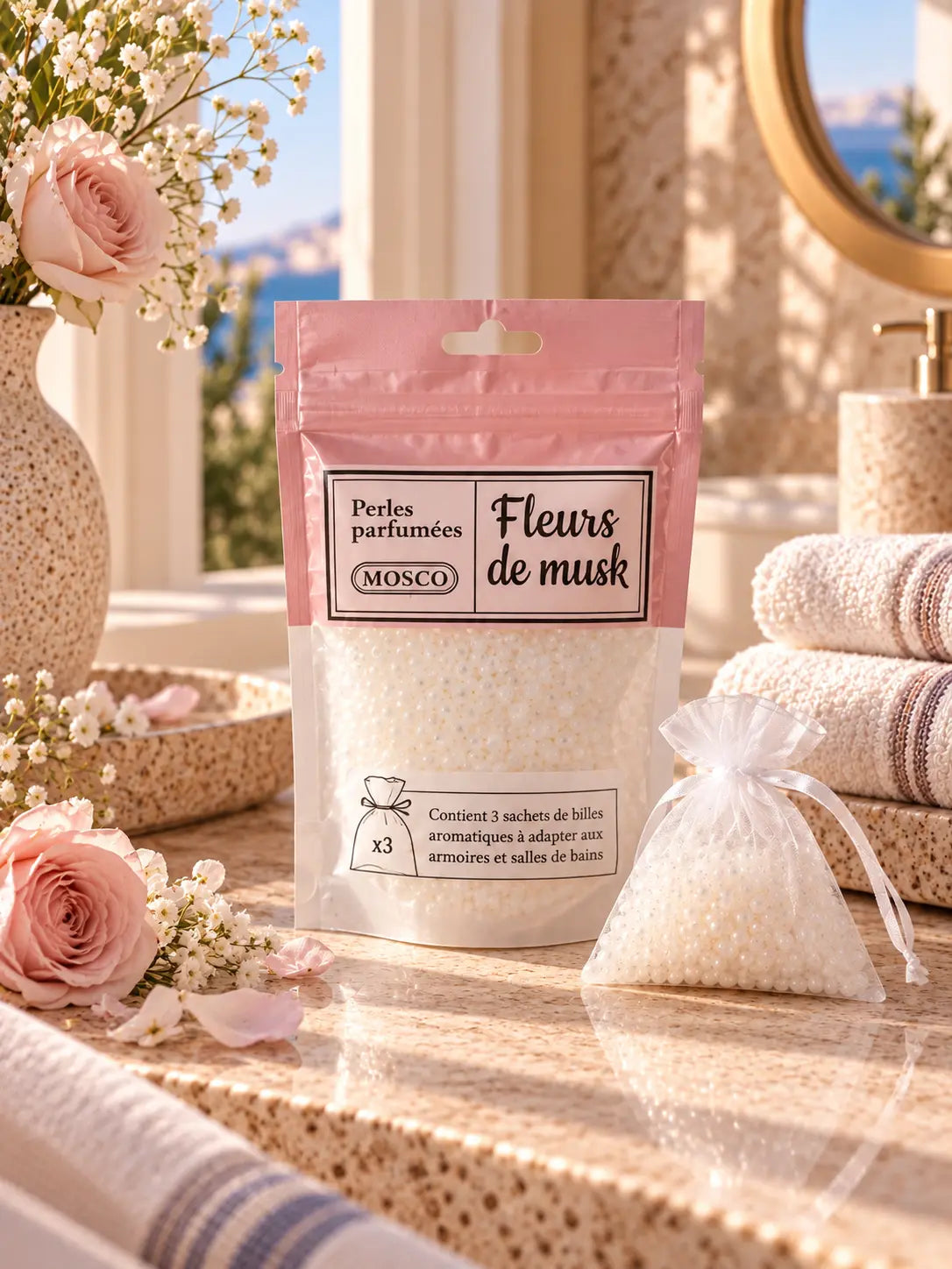 Perles parfumées Fleurs de Musk Mosco Paris – Parfum d'intérieur longue durée mosco paris