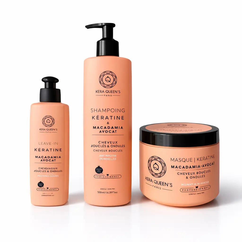 Kera Queen’s – Routine Kératine, Macadamia & Avocat (Shampooing, Masque & Leave-in) Parfum grossiste