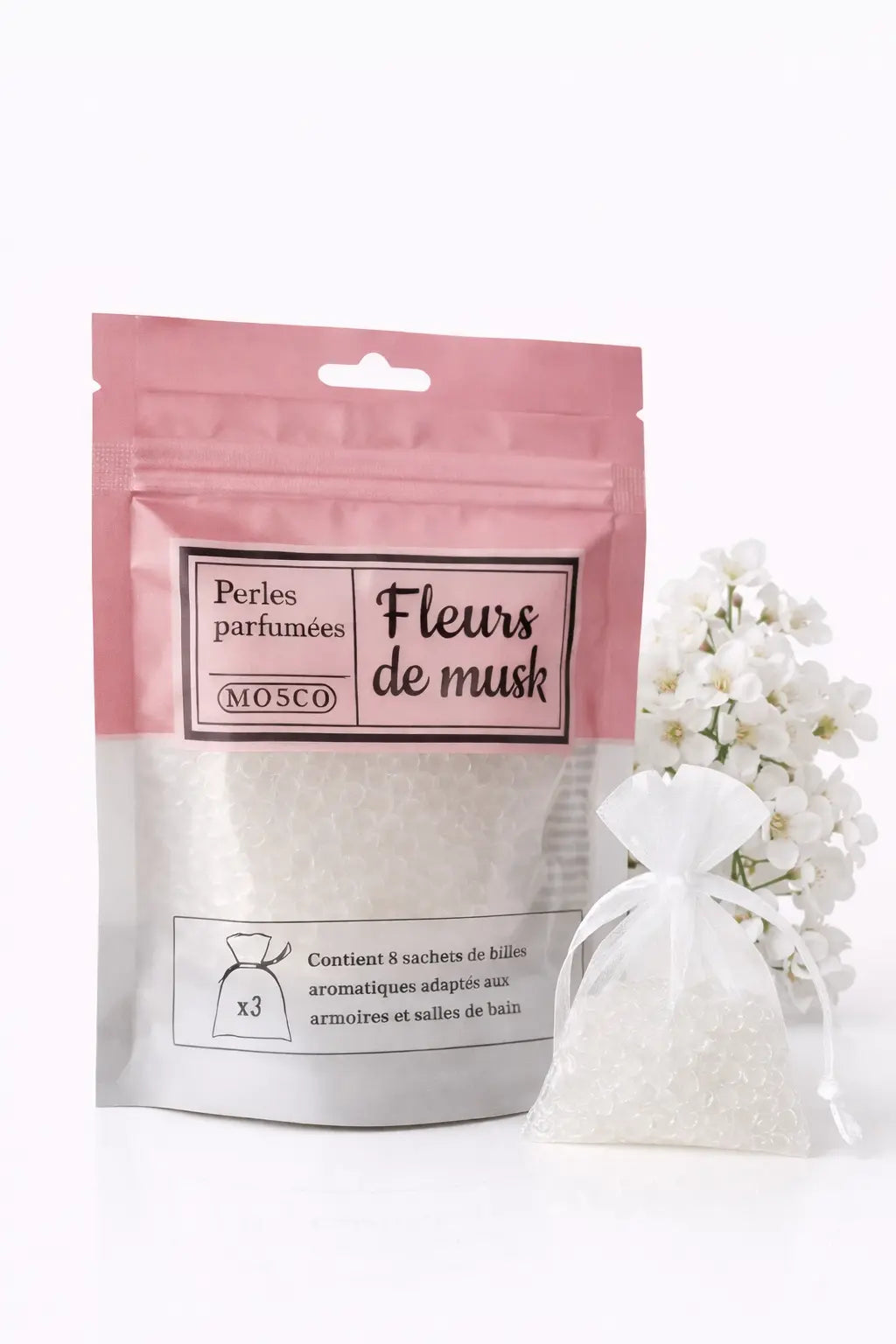 Perles parfumées Mosco Paris – Fleurs de Musk (3 sachets) mosco paris