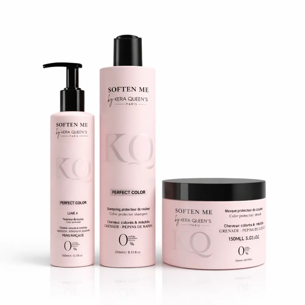 Kera Queen Perfect Color – Routine cheveux colorés (Shampoing, Masque & Leave-in) Parfum grossiste