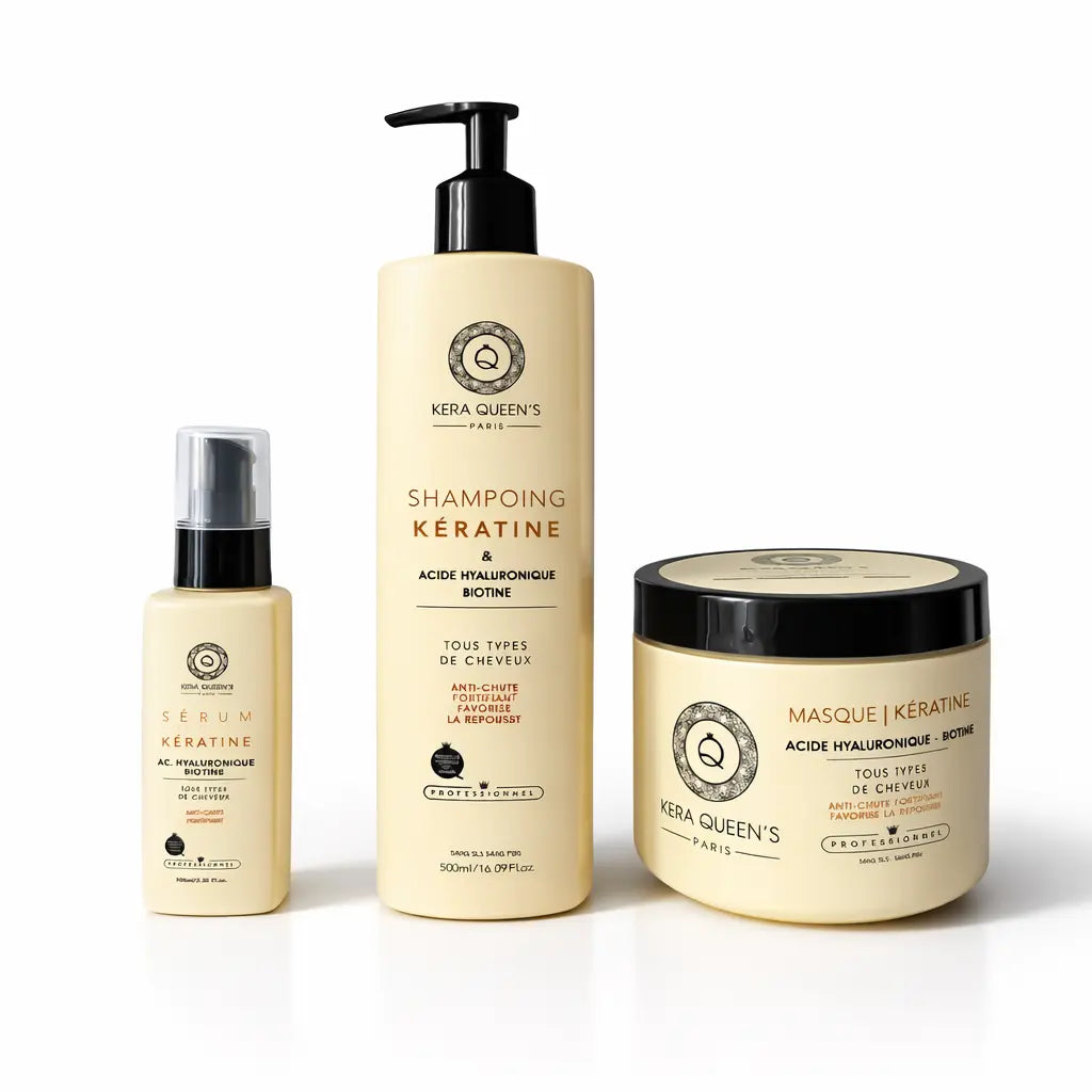 Kera Queen’s – Routine Acide Hyaluronique & Biotine (Shampooing, Masque & Sérum) Parfum grossiste