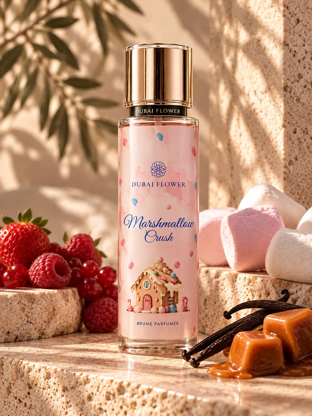 Brume Parfumée Marshmallow Crush – Dubaï Flower 250 ml Parfum grossiste