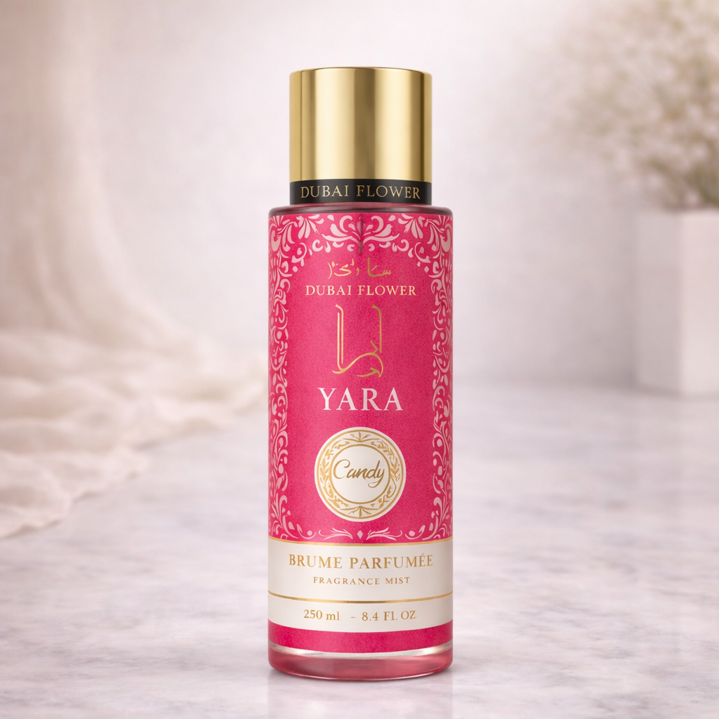 Brume parfumée Yara Candy 250 ml Dubaï Flower Parfum grossiste